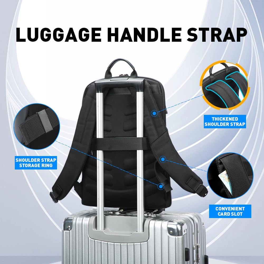 15" Super Slim Anti Theft Laptop Backpack