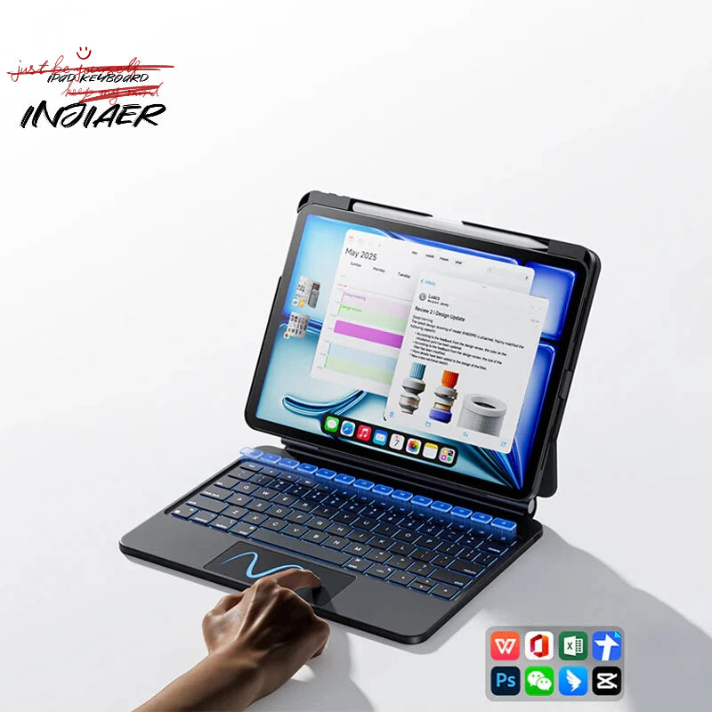 Non-Bluetooth iPad Keyboard with Magnetic Data Link