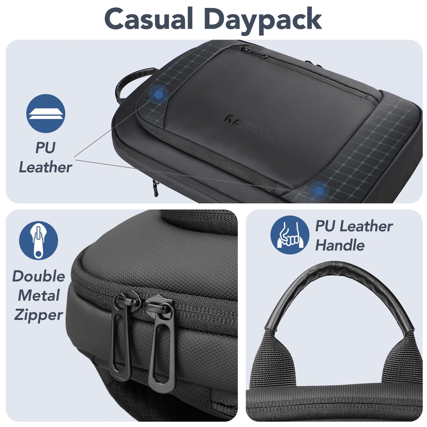Slim Water Resistant 15.6 Laptop Backpack for Men Work Travel