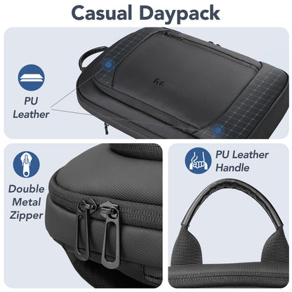Slim Water Resistant 15.6 Laptop Backpack for Men Work Travel