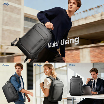 Slim Water Resistant 15.6 Laptop Backpack for Men Work Travel